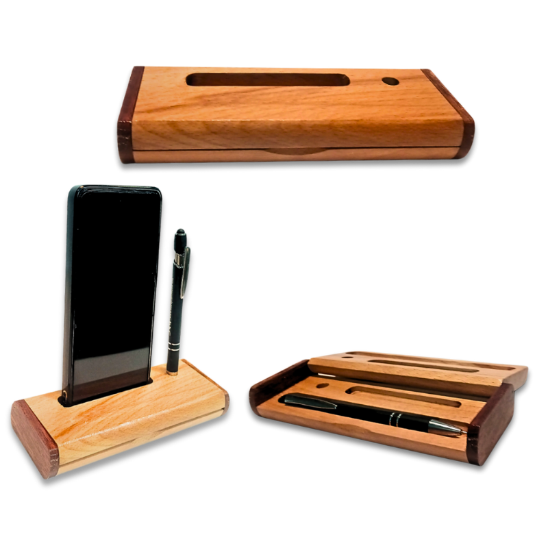 Wooden Mobile and Pen Holder